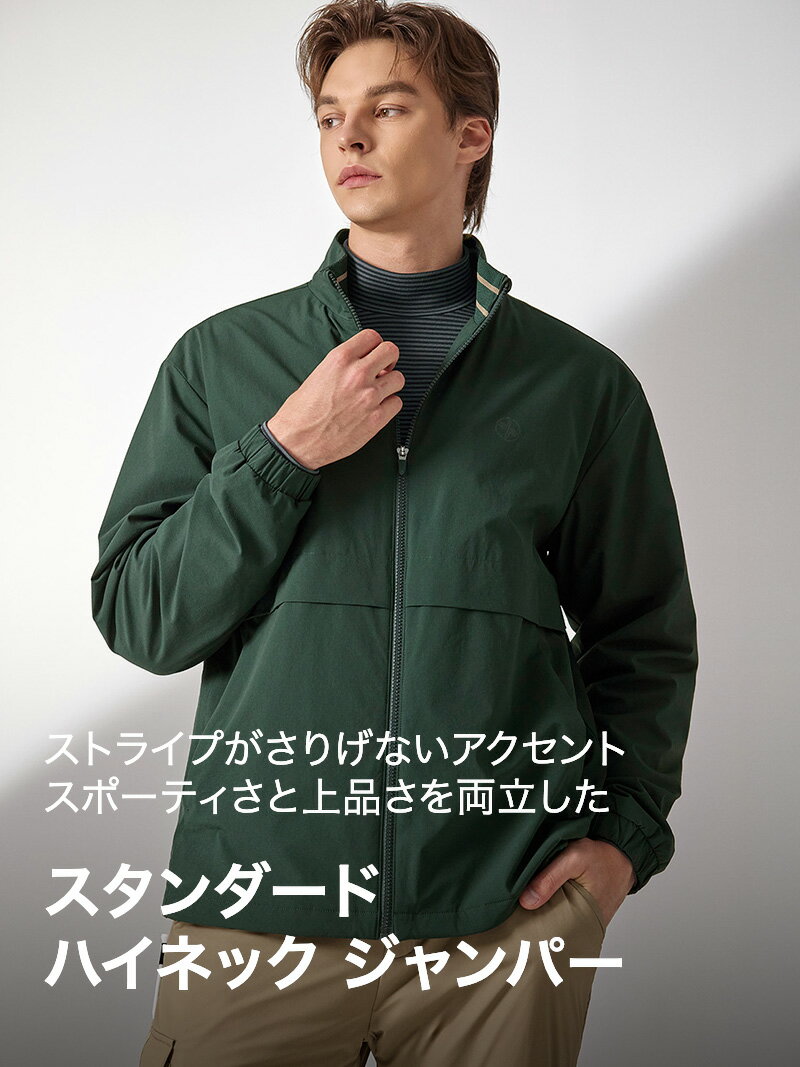 ゼクシィミックス メンズ ゴルフウェア ジャンパー ハイネック 裏起毛 撥水 UVカット メッシュ ドローコード ゆったり ブルゾン アウター ジャケット スポーティ 上品 スポーツウェア かっこいい フィットネス golf ゼクシーミックス xmk3jl1201