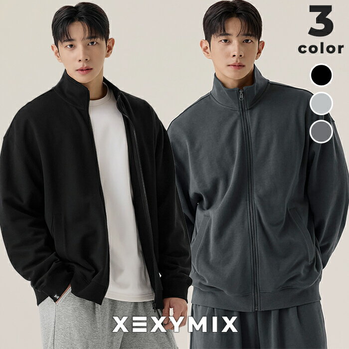樂天商城 - ゼクシィミックス xexymix アウター 長袖 ハイネック ジップアップ メンズ ゆったり リブ UVカット ジャケット おしゃれ 普段着 カジュアル スポーツウェア トレーニングウェア ゼクシーミックス xmk3tc1105