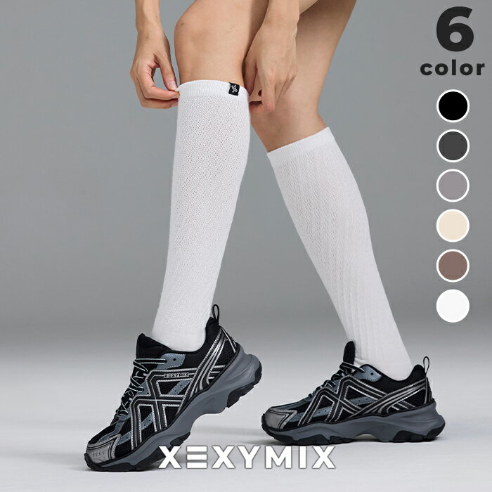 ゼクシィミックス ソックス ニーソックス ツイストリブ ルーズソックス 2way 消臭 ヨガソックス ピラティスソックス スポーツソックス フィットネスソックス ジムソックス トレーニングソックス ランニングソックス くつ下 靴下 xuk3al1605