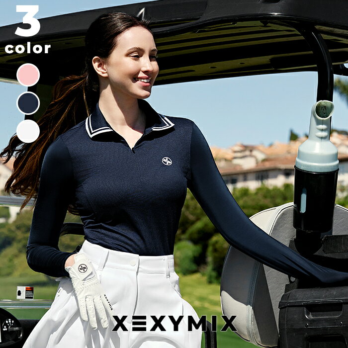 ゼクシィミックス xexymix ゴルフ ウェア レディース ゴルフウェア レディース GOLF 長袖 ポロシャツ トップス ゴルファー ゴルフ女子 韓国 ゴルフ おしゃれ ゴルフ かわいい ゴルフ ブランド ゼクシーミックス xgflt02j2