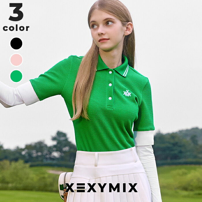 【OUTLET】ゼクシィミックス xexymix ゴルフ ウェア レディース ゴルフウェア レディース GOLF 半袖 ポロシャツ トップス ゴルファー ゴルフ...