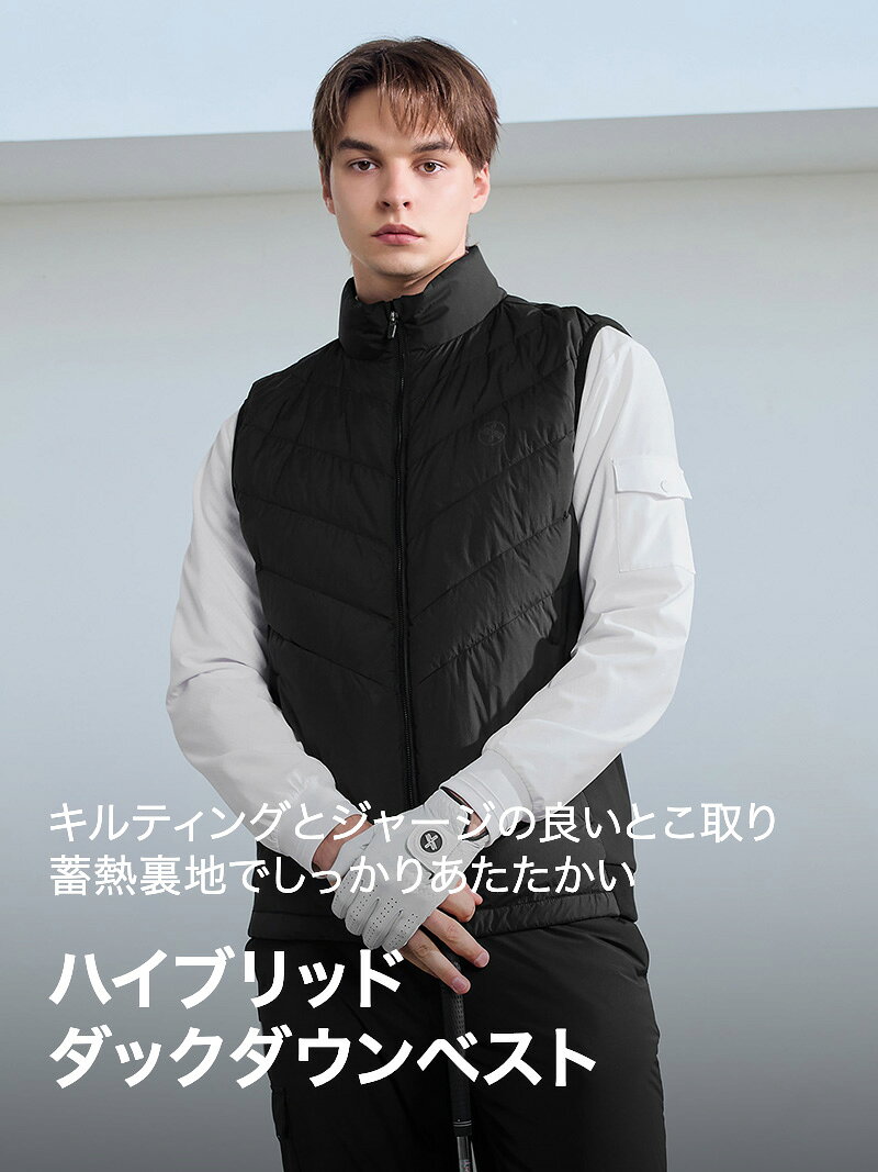 【OUTLET】ゼクシィミックス xexymix メンズ ダックダウンベスト ゴルフウェア ア...