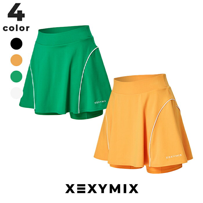 【OUTLET】ゼクシィミックス xexymix スカート スコート ショーツ付き テニスウェア レディース スポーツウェア トレーニングウェア フィットネスウェア ランニングウェア ジムウェア ゼクシーミックス xtfsk02j2【20】