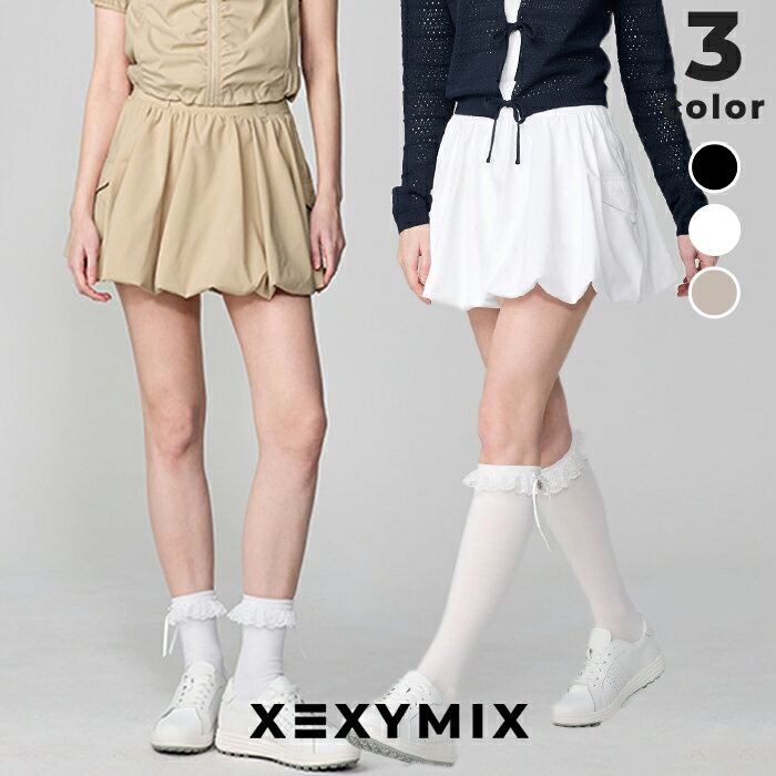 Rakuten - ゼクシィミックス xexymix バルーンスカート インナーショーツ付き ゴルフウェア レディース UVカット 撥水加工 GOLF ゴルファー ゴルフ女子 韓国 おしゃれ かわいい ゴルフブランド ゼクシーミックス xfl1rk1204