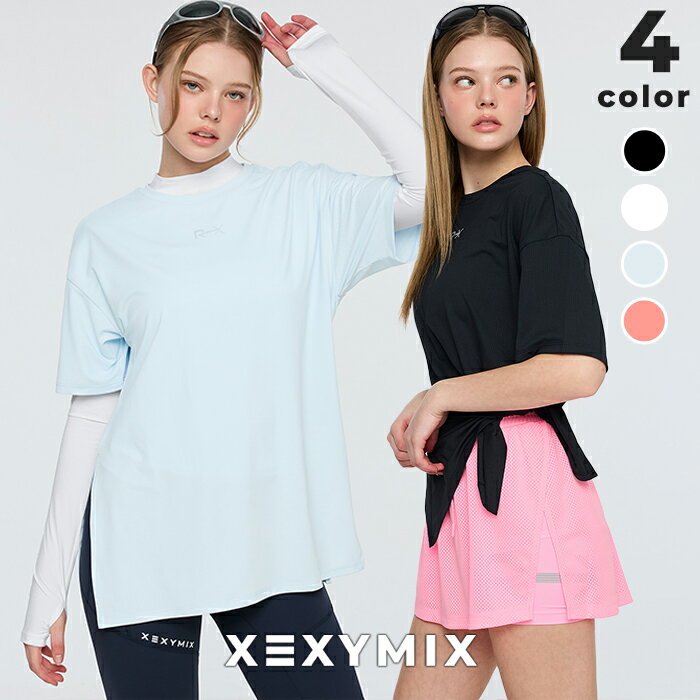Rakuten - ゼクシィミックス xexymix 半袖 ランニングウェア トップス レディース UVカット 速乾性 Tシャツ 夜ラン リフレクター入り ヨガウェア ピラティスウェア スポーツウェア トレーニングウェア ジムウェア ゼクシーミックス xfl2ts1002