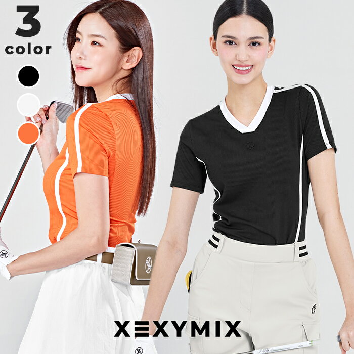 [OUTLET]제쿠시믹스 xexymix 골프 웨어 레이디스 골프 웨어 레이디스 GOLF 반소매 탑스 골퍼 골프 여자 한국 골프 세련된 골프 귀여운 골프 브랜드 섹시 믹스 xgfst06j2[20]