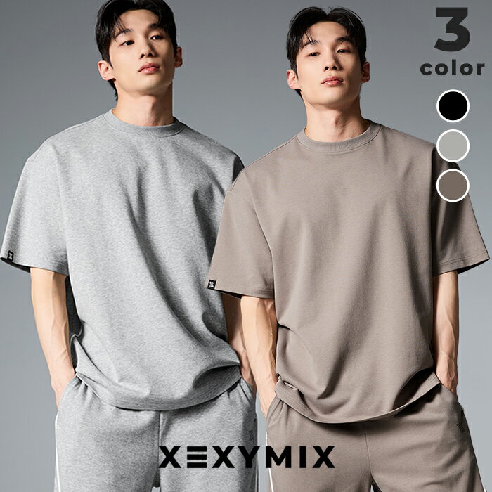 Rakuten - ゼクシィミックス メンズ 半袖 ラウンドネック ベーシック セットアップ対応 ルーズフィット メッシュ Tシャツ スポーツウェア メンズ トレーニングウェア フィットネスウェア ランニングウェア ジムウェア 筋トレ ゼクシーミックス XEXYMIX xml1ts1102