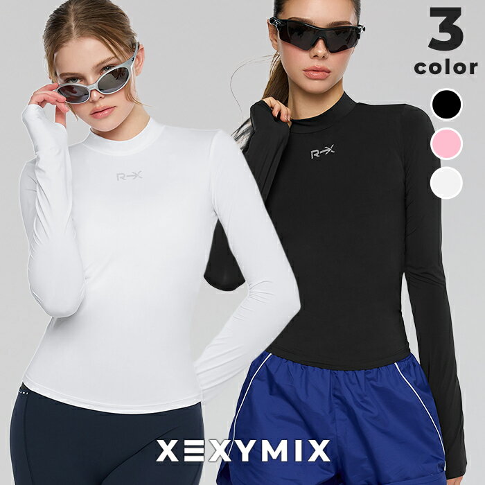 Rakuten - ゼクシィミックス xexymix 長袖 ベースレイヤー ランニングウェア メッシュ切り替え リフレクター仕様 レディース トップス ヨガウェア ヨガトップス ピラティスウェア スポーツウェア トレーニングウェア ジムウェア RX ゼクシーミックス xfl1tl1003