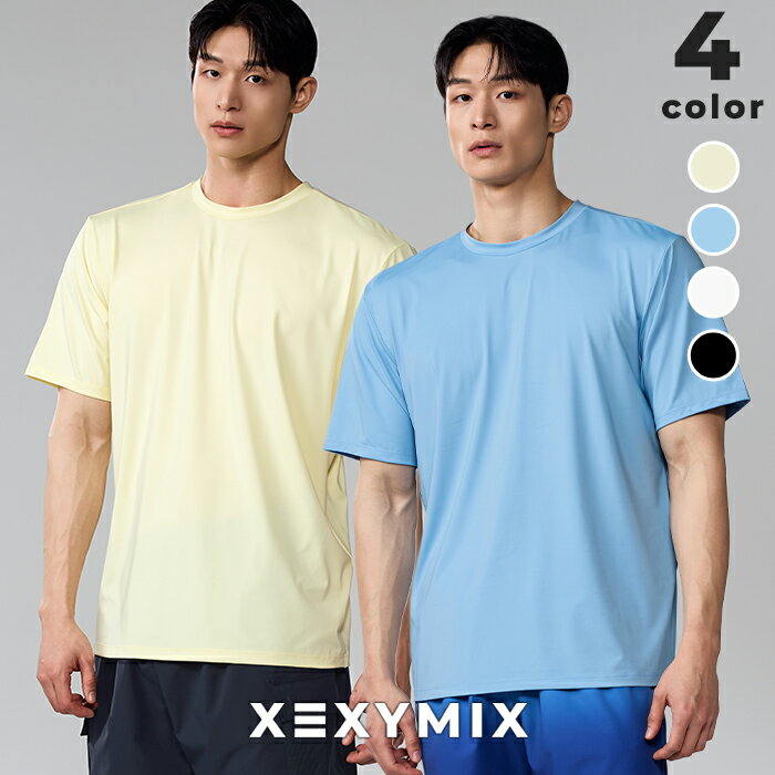 Rakuten - クシィミックス メンズ 半袖 ラッシュガード Tシャツ 水陸両用 UVカット スポーツウェア メンズ トレーニングウェア フィットネスウェア ランニングウェア ジムウェア ウィータースポーツ 水着 海 xexymix mens ゼクシーミックス xml2wt1402