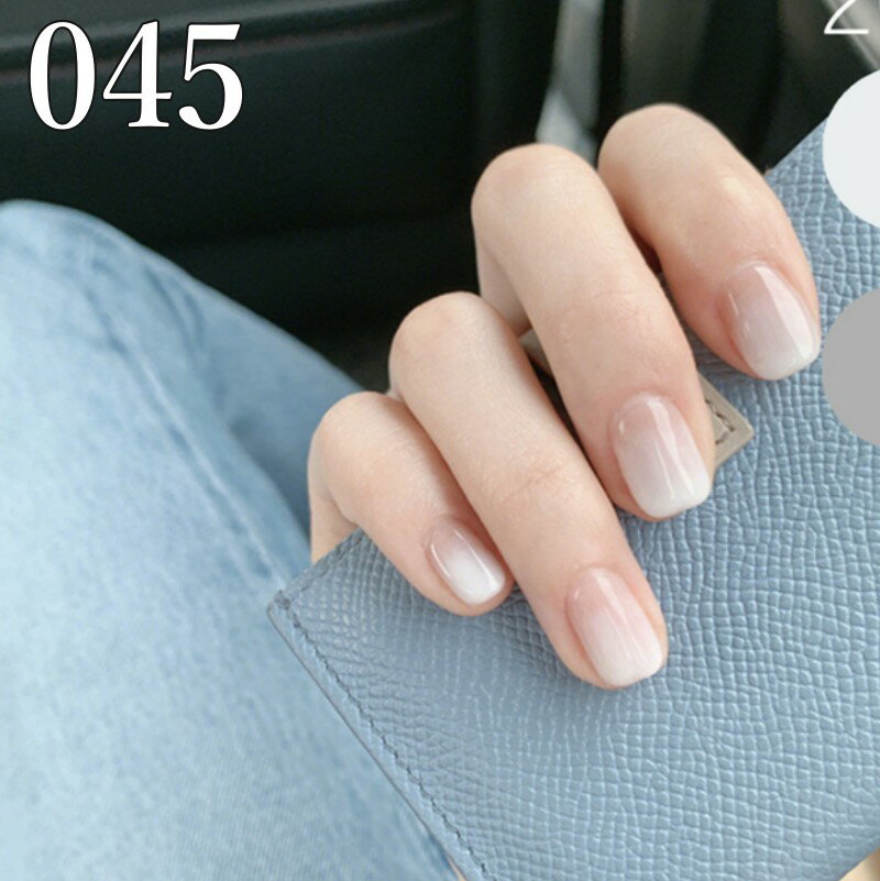 楽天XFunネイルチップ ネイル チップ ブライダル 付け爪 つけ爪 貼るネイル ウエディング 結婚式 披露宴 成人式 チップ つけ爪 女子 レーディス 人気 おしゃれ カワイイ ネイルシール ホワイト 白 グラデーション 45