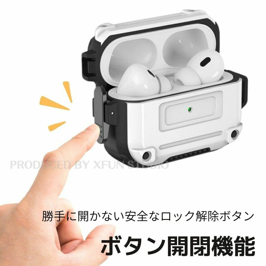 Airpodsケース ボタン付き 多機種 ai...の紹介画像3