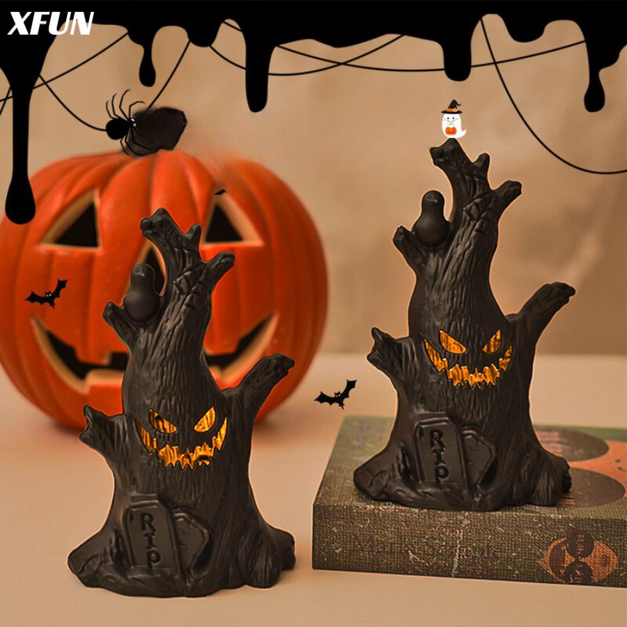 Rakuten - ハロウィーン 照明 お化け ハロウィンアクセサリー ハロウィンパーティー 装飾 ライト 可愛い ハロウィーン グッズ ハロウィンイベント デコレーション 木のおばけ 送料無料