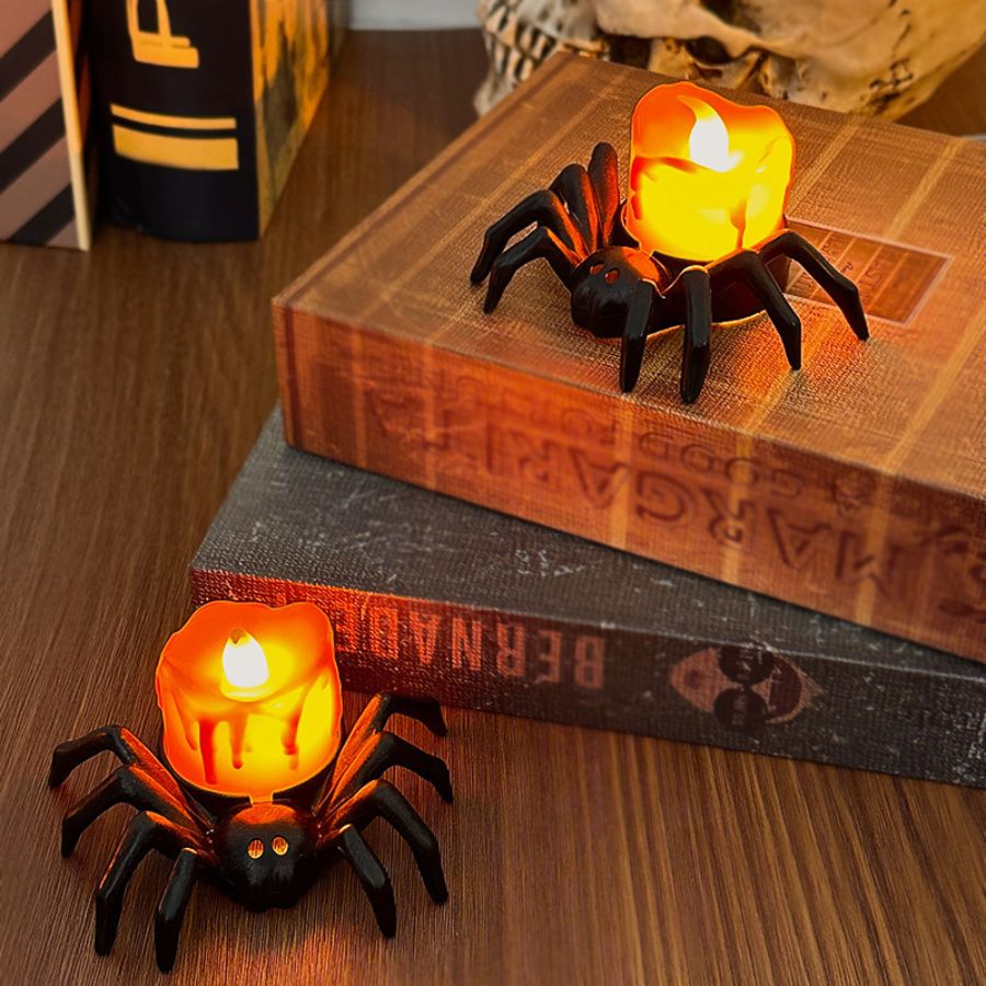 ハロウィーン 蜘蛛 装飾 照明 ハロウィンアクセサリー ハロウィンパーティー ライト 可愛い クモ スパイダー ハロウィーン グッズ ハロウィンイベント デコレーション ランタン くも お化け 送料無料の商品画像 2