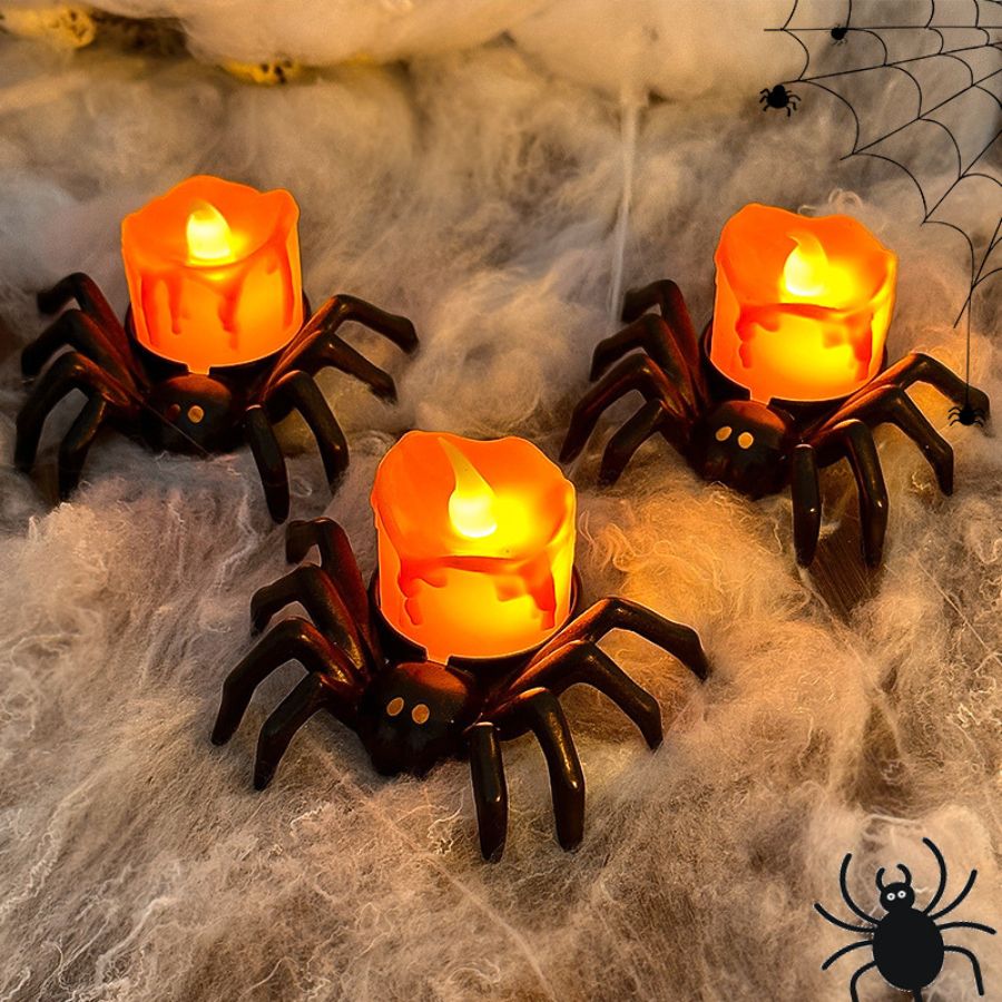 ハロウィーン 蜘蛛 装飾 照明 ハロウィンアクセサリー ハロウィンパーティー ライト 可愛い クモ スパイダー ハロウィーン グッズ ハロウィンイベント デコレーション ランタン くも お化け 送料無料の商品画像 3