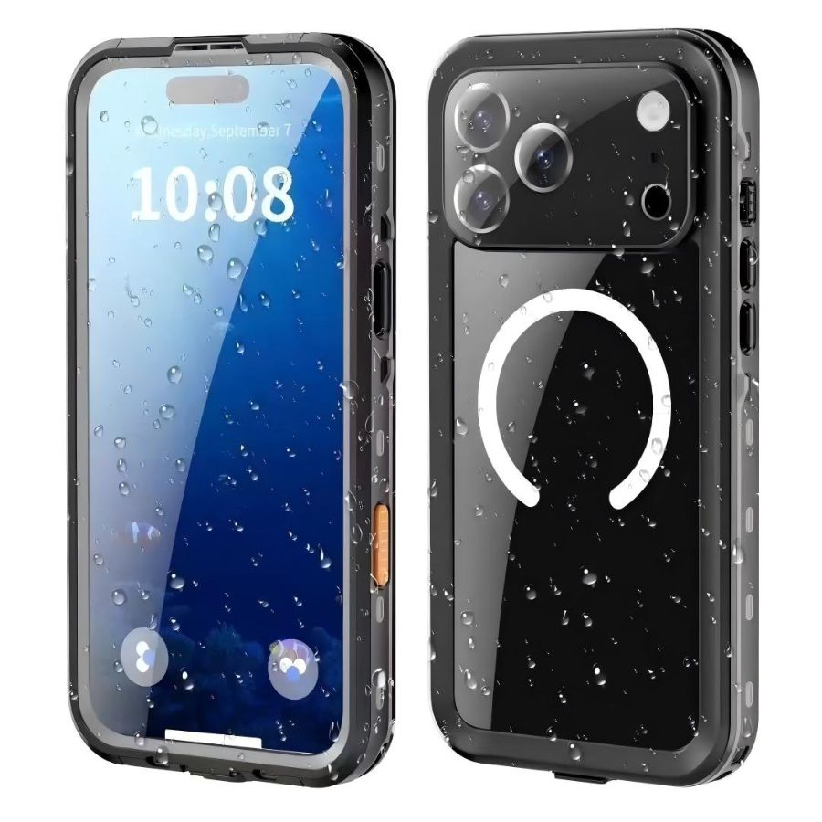 Rakuten - 【完全防水】iPhone 17 ケース 防水 高規格 iPhone 16 ケース ハード iPhone Air ケース 防水 iPhone 16Pro ケース iPhone 17 Pro Max ケース 全面保護 iPhone17pro ケース シンプル ブラック iPhone17 バンパー 防水ケース 防水カバー 背面マグネット対応 夏