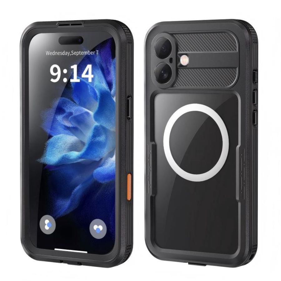 Rakuten - 【完全防水】iPhone17 防水ケース 高規格 iPhone16 ケース 防水 iPhone Air ケース 全面保護 iPhone 16 Pro ケース 防水 iPhone 17Pro Max ケース iPhone17 Pro ケース シンプル iPhone 17 バンパー 防水カバー 背面マグネット対応 黒 夏