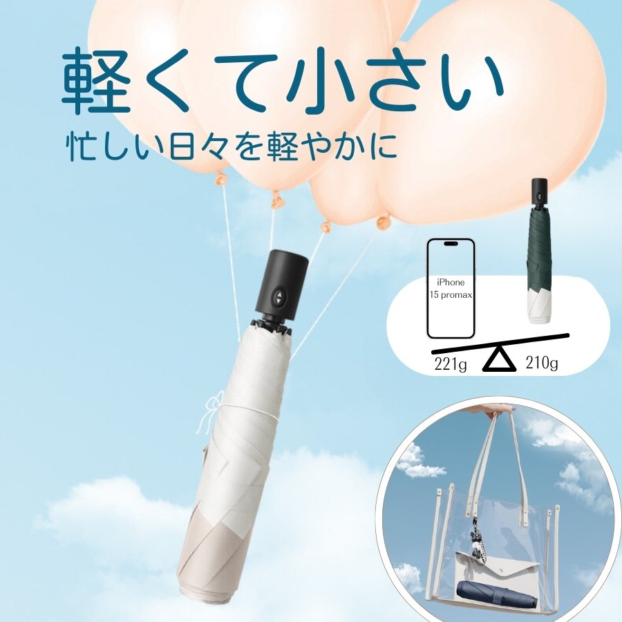 折りたたみ傘 軽量 晴雨兼用 自動折りたたみ傘 日傘 耐久性 スイッチ式 ボタン式 開閉簡単 丈夫 男女兼用 ビジネス 6本骨 95cm 頑丈 耐久性 撥水 ワンタッチ 大きい メンズ レディース 遮光 遮熱 耐風 UVカット 折りたたみ 完全遮光 暑さ対策