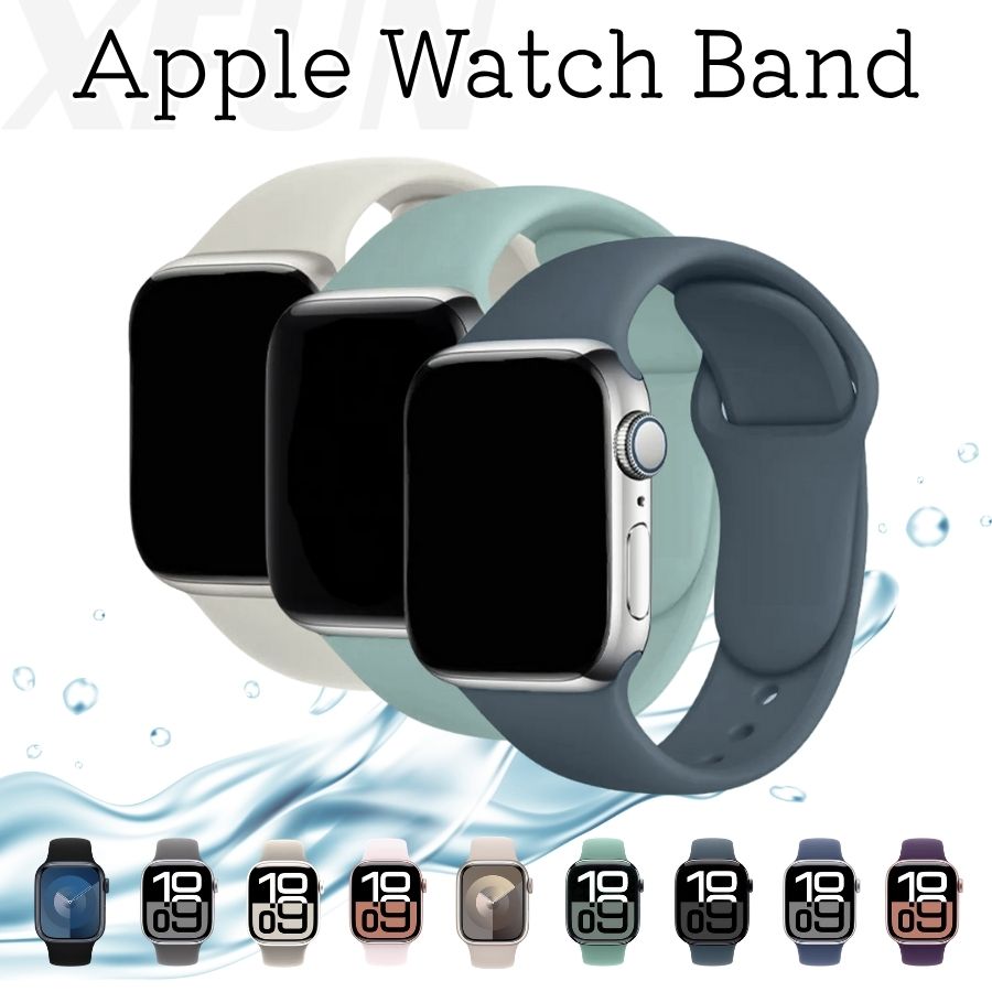 Rakuten - 【2個購入で追加1個おまけ】Apple Watch バンド かわいい 2種類の長さ Apple Watch Series 11 バンド シリコン Apple Watch Series 10 バンド Apple Watch 9バンド アップルウォッチバンド レディース メンズ 子供 38/40/41mm 42/44/45/49mm オールシーズン 秋 冬 春 夏