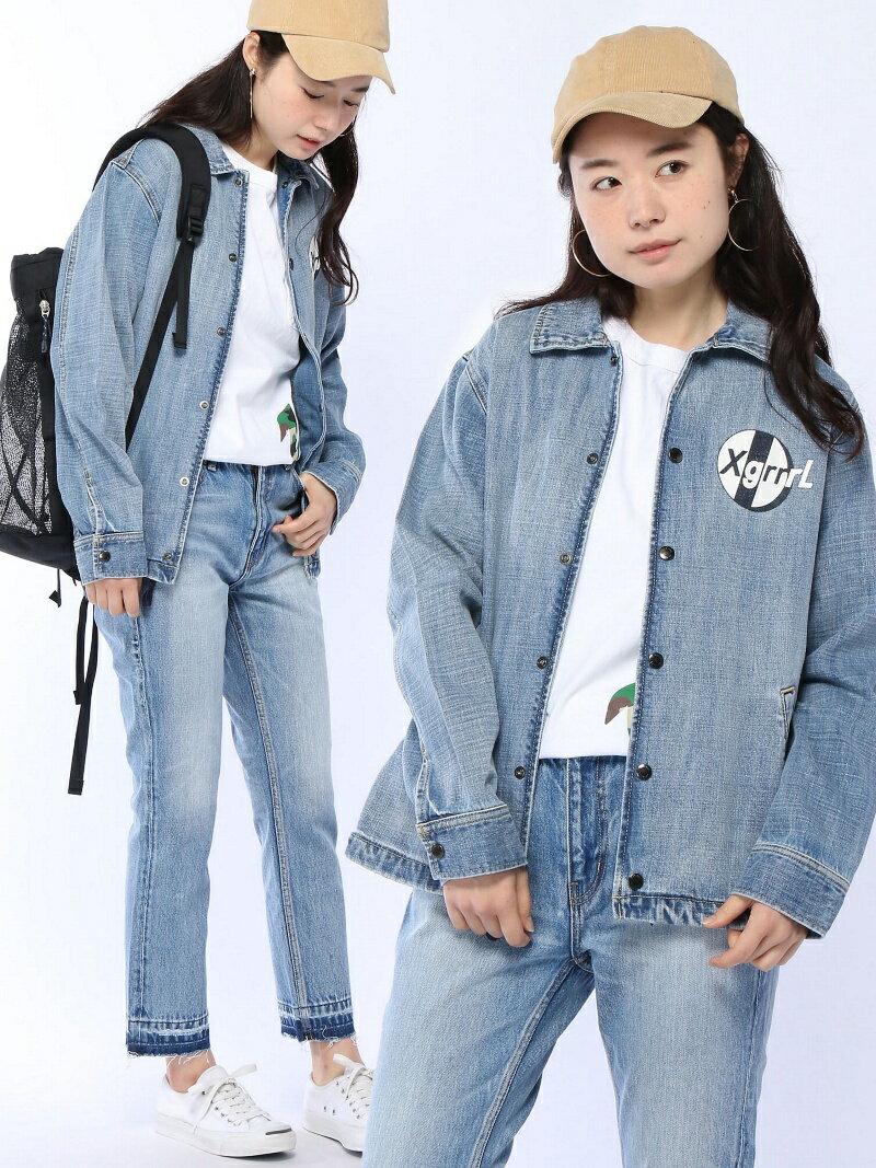 [Rakuten BRAND AVENUE]【SALE／47%OFF】DENIM COACH JACKET X-girl エックスガール コート/ジャケット【RBA_S】【RBA_E】【送料無料】