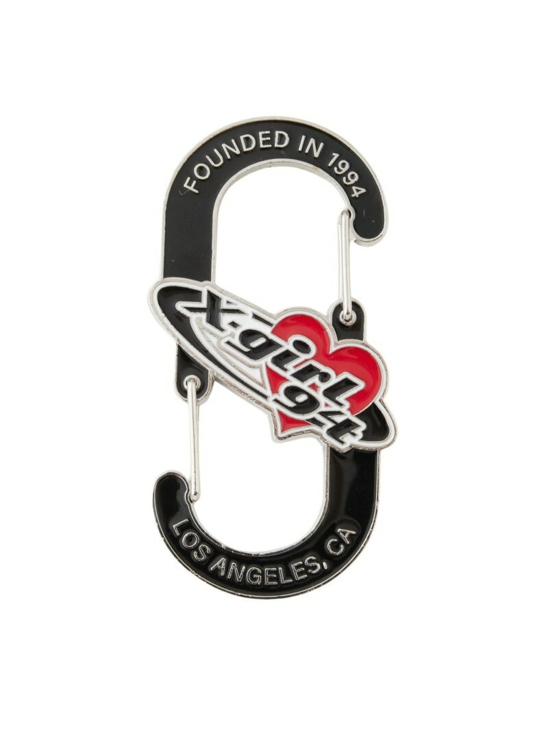 PLANET HEART LOGO CARABINER X-girl X-girl エックスガール ファッション雑貨 チャーム・キーチェーン シルバー ブラック...