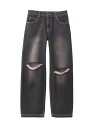 【SALE/30%OFF】LOW RISE DISTRESSED DENIM PANTS X-girl エックスガール パンツ ジーンズ・デニムパンツ ネイビー...