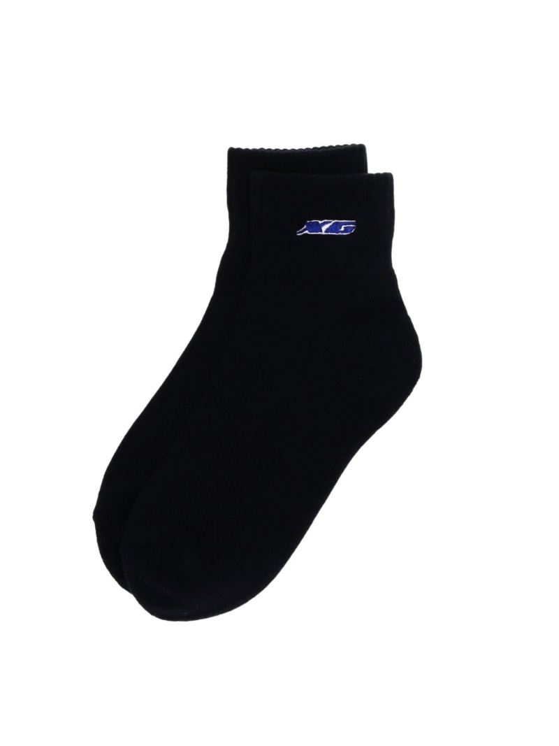 XG LOGO EMBROIDERY SHORT RIB SOCKS C X-girl X-girl GbNXK[ CEbOEFA C ubN zCg[Rakuten Fashion]