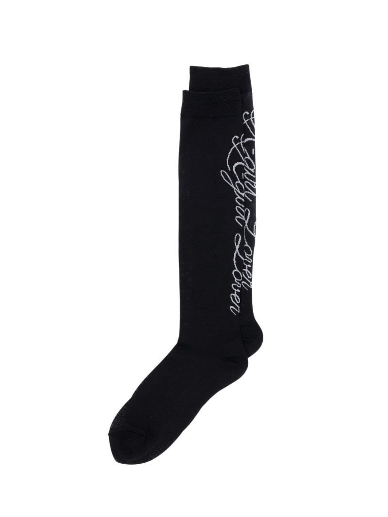 LOGO SHEER HIGH SOCKS C X-girl X-girl GbNXK[ CEbOEFA C ubN O[[Rakuten Fashion]