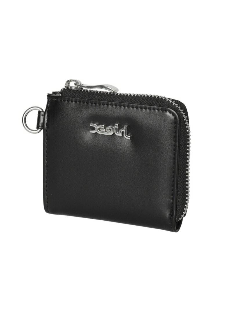 FAUX LEATHER ZIP MINI WALLET 財布 X-girl X-girl エックスガール 財布・ポーチ・ケース 財布 ブラック グリーン ピンク【送料無料】[Rakuten Fashion]