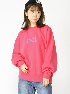 [Rakuten Fashion]STEPS CREW SWEAT TOP X-girl エックスガール カットソー スウェット グレー ブラック ピンク【送料無料】