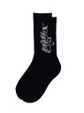 楽天X-girl／エックスガールCHEMICAL SYMBOL LOGO RIB SOCKS 靴下 X-girl X-girl エックスガール 靴下・レッグウェア 靴下 ブラック ブラウン ホワイト[Rakuten Fashion]