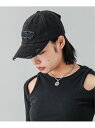 エックスガール 帽子 レディース DISTRESSED 6PANEL CAP キャップ X-girl X-girl エックスガール 帽子 キャップ グレー ピンク【先行予約】*【送料無料】[Rakuten Fashion]