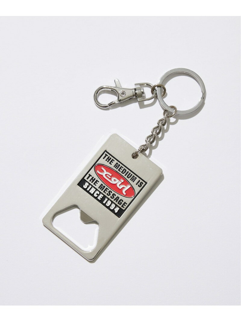 BOTTLE OPENER KEY CHARM チャーム X-girl X-girl エックスガール ファッション雑貨 チャーム・キーチェーン シルバー【先行予約】*[Rakuten Fashion]