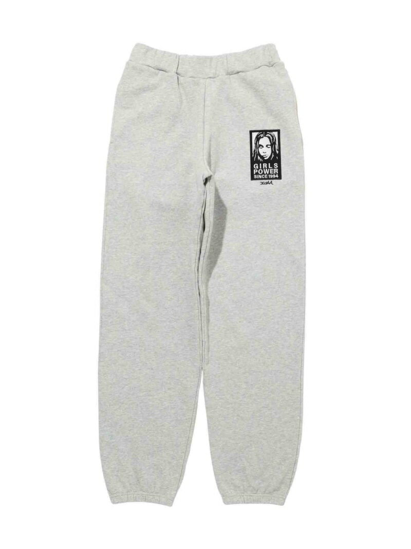 楽天X-girl／エックスガールFACE PATCH SWEAT PANTS パンツ X-girl X-girl エックスガール パンツ ジャージ・スウェットパンツ グレー ブラック ブルー【送料無料】[Rakuten Fashion]