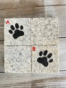 1面バーナーピンコロ クウォーターイラスト入り(足跡・ネコ・クローバー)サイズ:縦9cm×横9cm×高2.5cm重さ:0.6kgカラー:【ホワイト】