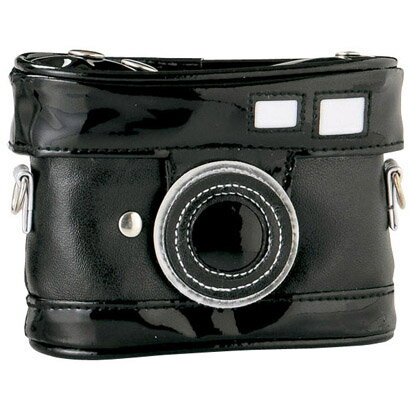 デジカメケース カメラ型 ブラック st-1151-bkデジカメケース（カメラ）ソフト　ブラック