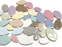大きさも色も全てをMIXモザイクタイル リーフMIX 100g*お色やサイズの指定はできません。【ゆうパケット可】【300gまでゆうパケット可能】