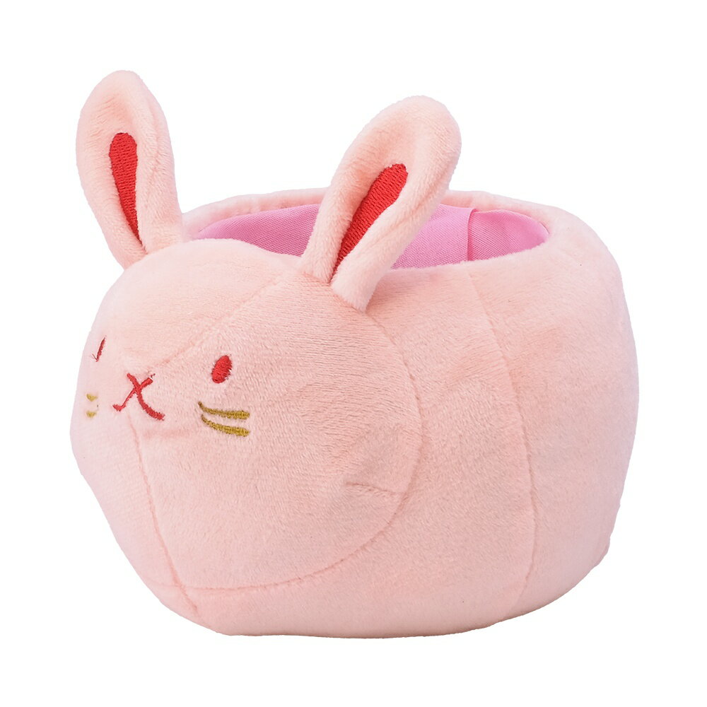 グリーンハウス GREEN HOUSE NYふわふわ干支ポット うさぎ ピンク NY365-PKのサムネイル