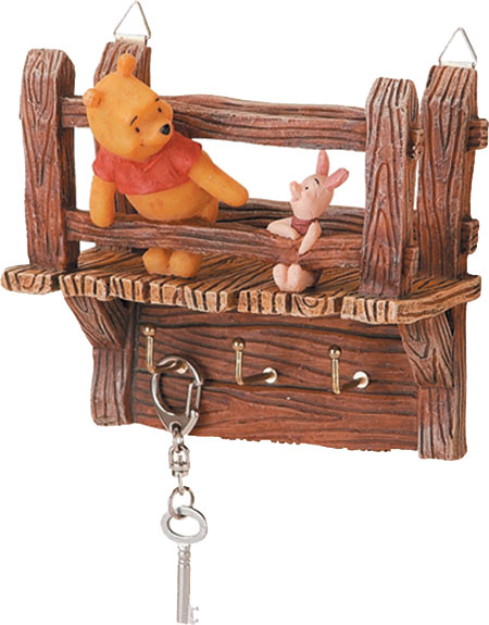 プーさんとピグレットのディズニーキャラクターキーフック