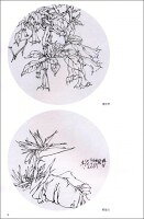 熱帯花卉画稿　工筆画白描教学示範　下絵創作　大人の塗り絵　中国絵画