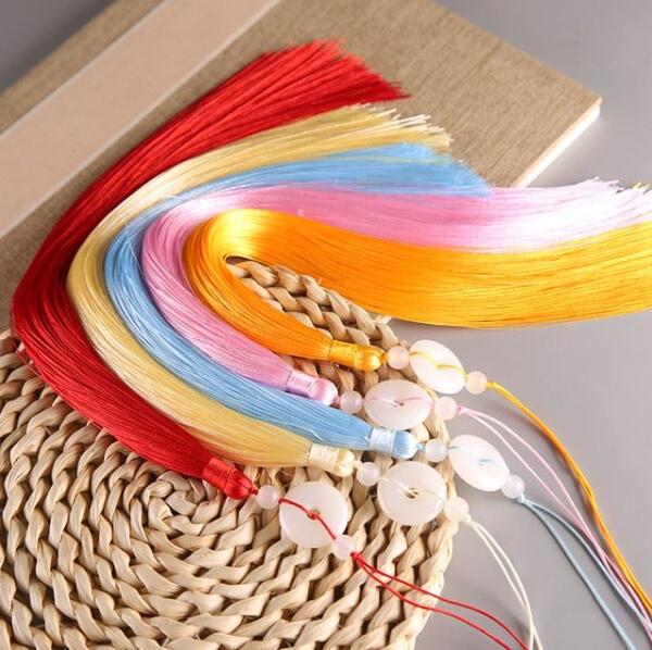 30cm超長い　手作り　フリンジ　剣、楽器飾り　　中国結びパーツ/30cm中国&#32467;流&#33487;穗子平安..