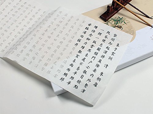 朱子家訓 10枚入り 中国安徽宣紙 画仙紙 なぞり書き習字練習帖/朱子家训 描红字帖