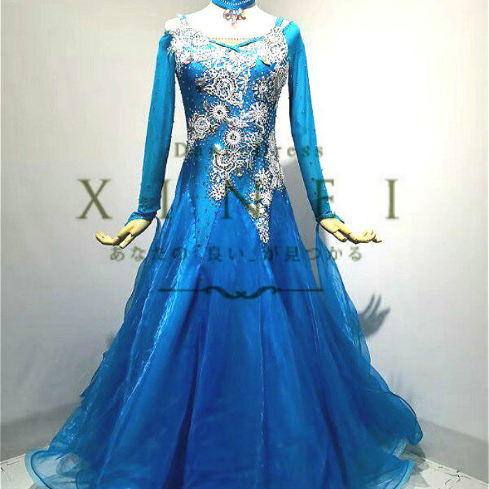 社交ダンスドレスダンス衣装発表会ス...