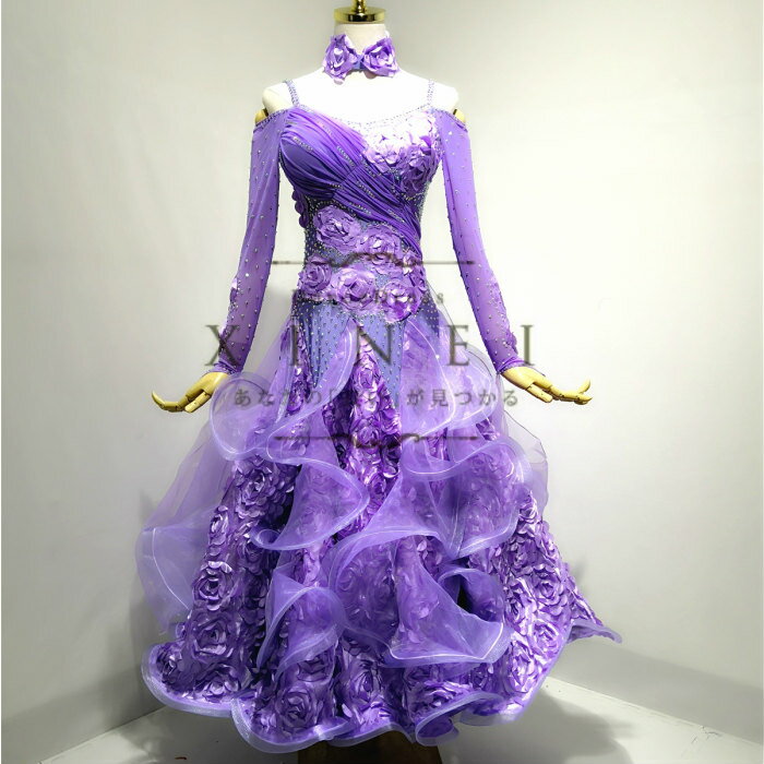 社交ダンスドレスダンス衣装発表会ス...