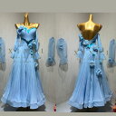 【すぐ届く!】社交ダンスドレス ダンス衣装 発表会 ステージ衣装 ラテンドレス 競技用 デモ用 練習用 ワルツドレス ワンピース ダンスウエア トップス パーティードレス モダンドレス スタンダードドレス X1489