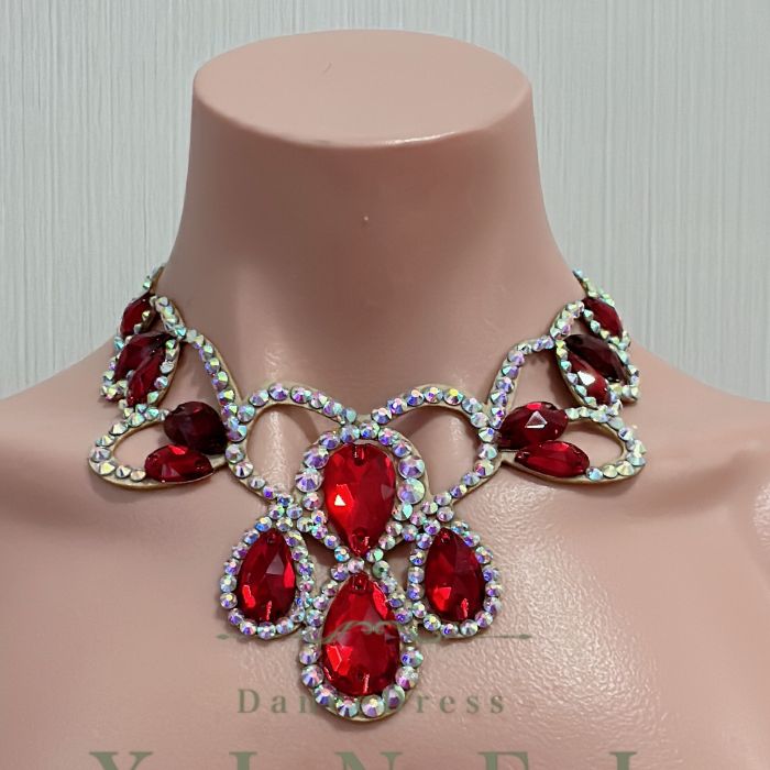 【すぐ届く】社交ダンス　ベリーダンス　チョーカー アクセサリー 競技 デモ トライアル パーティー ネ..