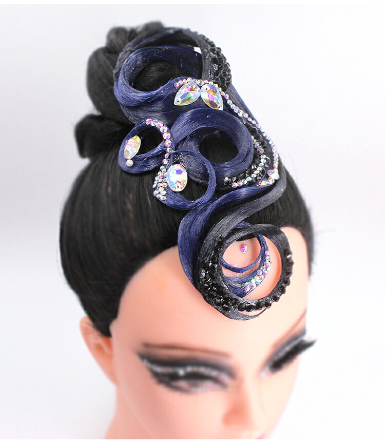 本物保証 社交ダンス パーティー ラテンドレス モダンドレス ヘアオーナメント H022 Xineiダンスドレス ヘアアクセサリー 髪飾り 競技会 デモ