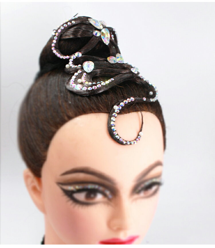 社交ダンス ヘアアクセサリー 髪飾り 競技会 デモ パーティー ラテンドレス モダンドレス ヘアオーナメント H008 Xineiダンスドレス