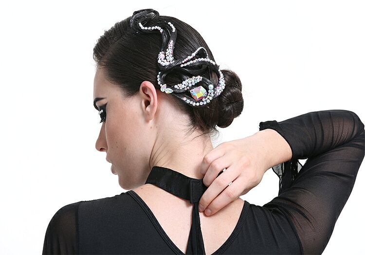 社交ダンス ヘアアクセサリー 髪飾り 競技会 デモ パーティー ラテンドレス モダンドレス ヘアオーナメント H024 Xineiダンスドレス