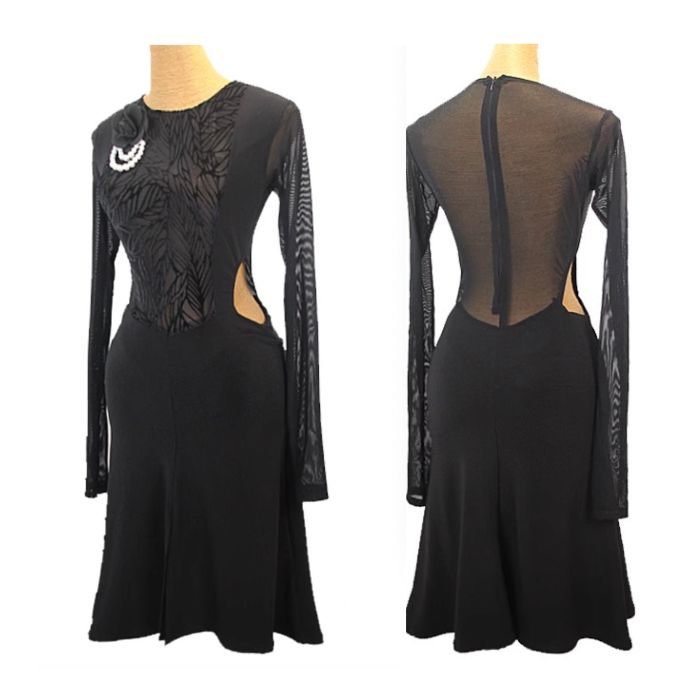 【既製品】社交ダンスドレス　ダンス衣装　発表会　ステージ衣装　ラテンドレス　競技用　デモ用　練習用　ダンスウエア　トップス　パーティードレス　モダンドレス　スカート　スタンダードドレス　ワンピース　LP206　【XINEI】