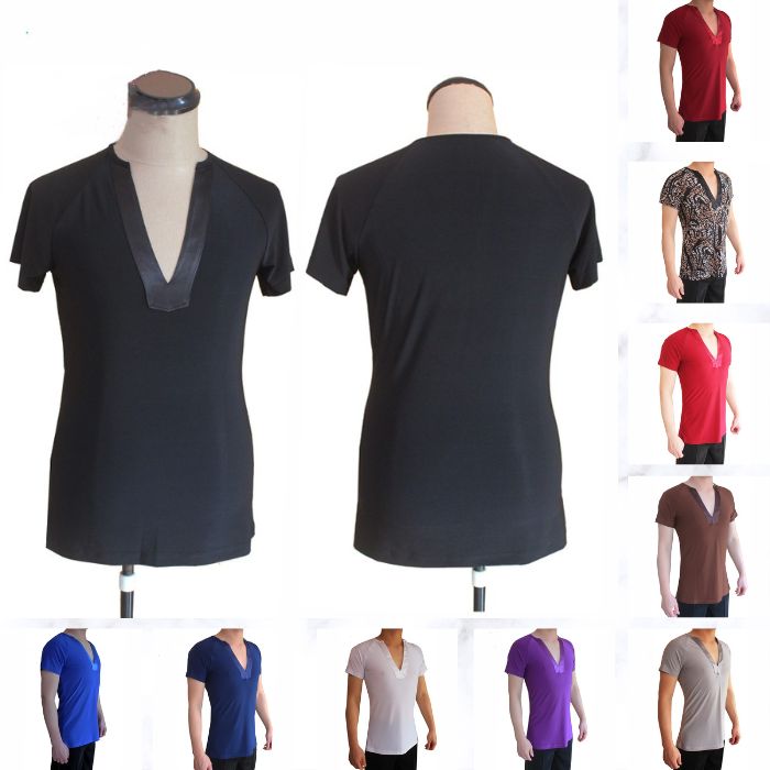 樂天商城 - 【既製品】社交ダンス　モダンドレス　ラテンドレス　競技　デモ　男性トップス　MEN014　【XINEI】